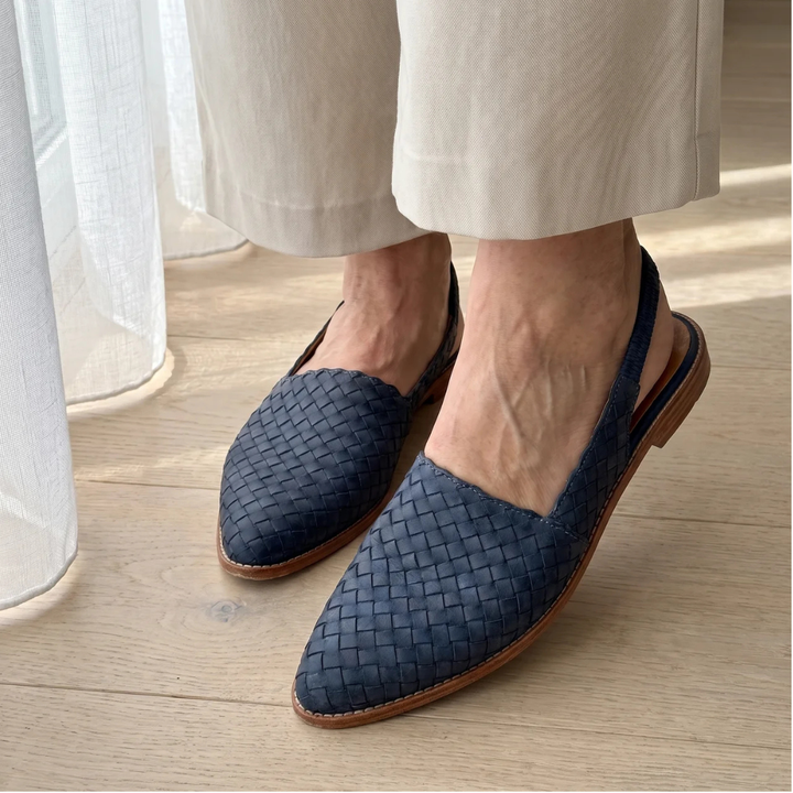 Aurora | Woven Slingback Loafer