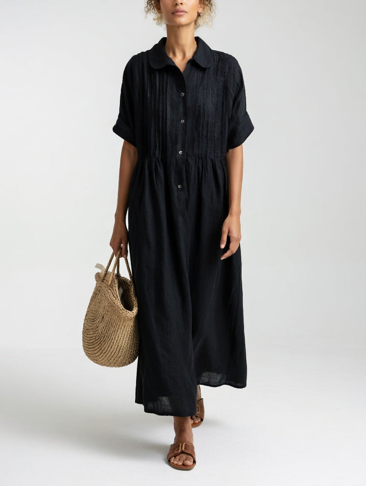 Lysandra™ — Summer Flowy Shirt Dress
