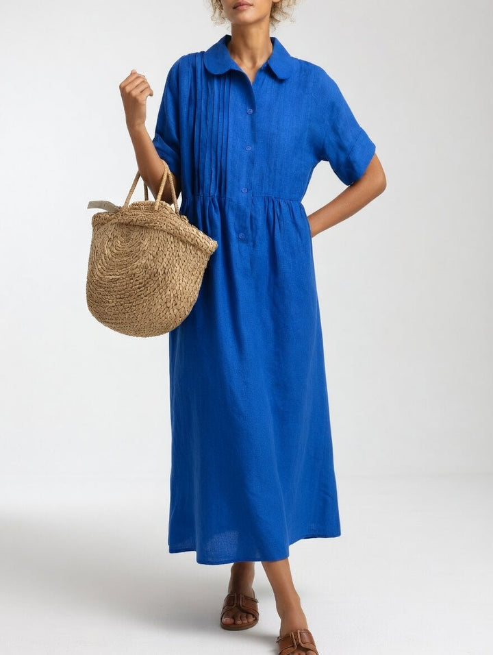 Lysandra™ — Summer Flowy Shirt Dress