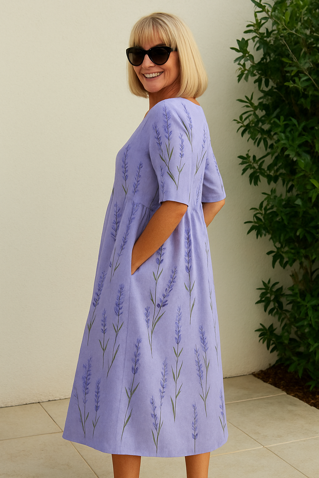 Elize - Tummy Covering Midi Dress