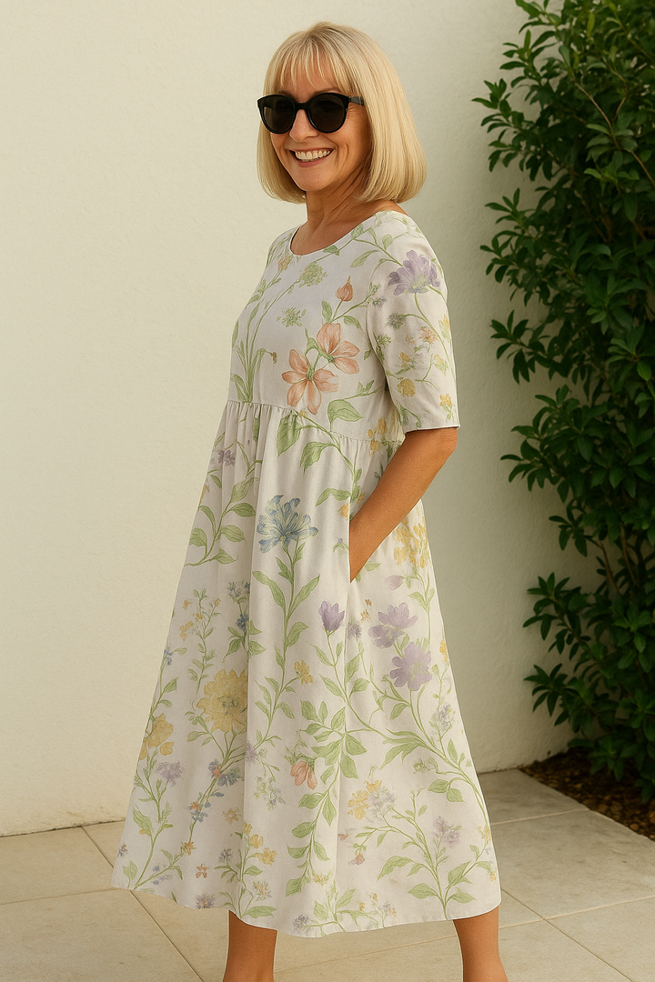 Elize - Tummy Covering Midi Dress