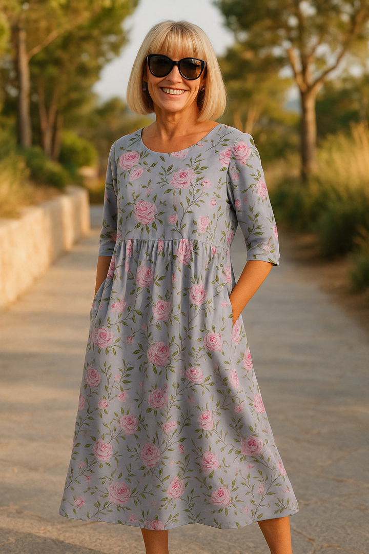 Elize - Tummy Covering Midi Dress