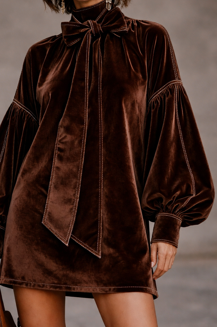 OCTAVIA | ELEGANT VELVET MINI DRESS