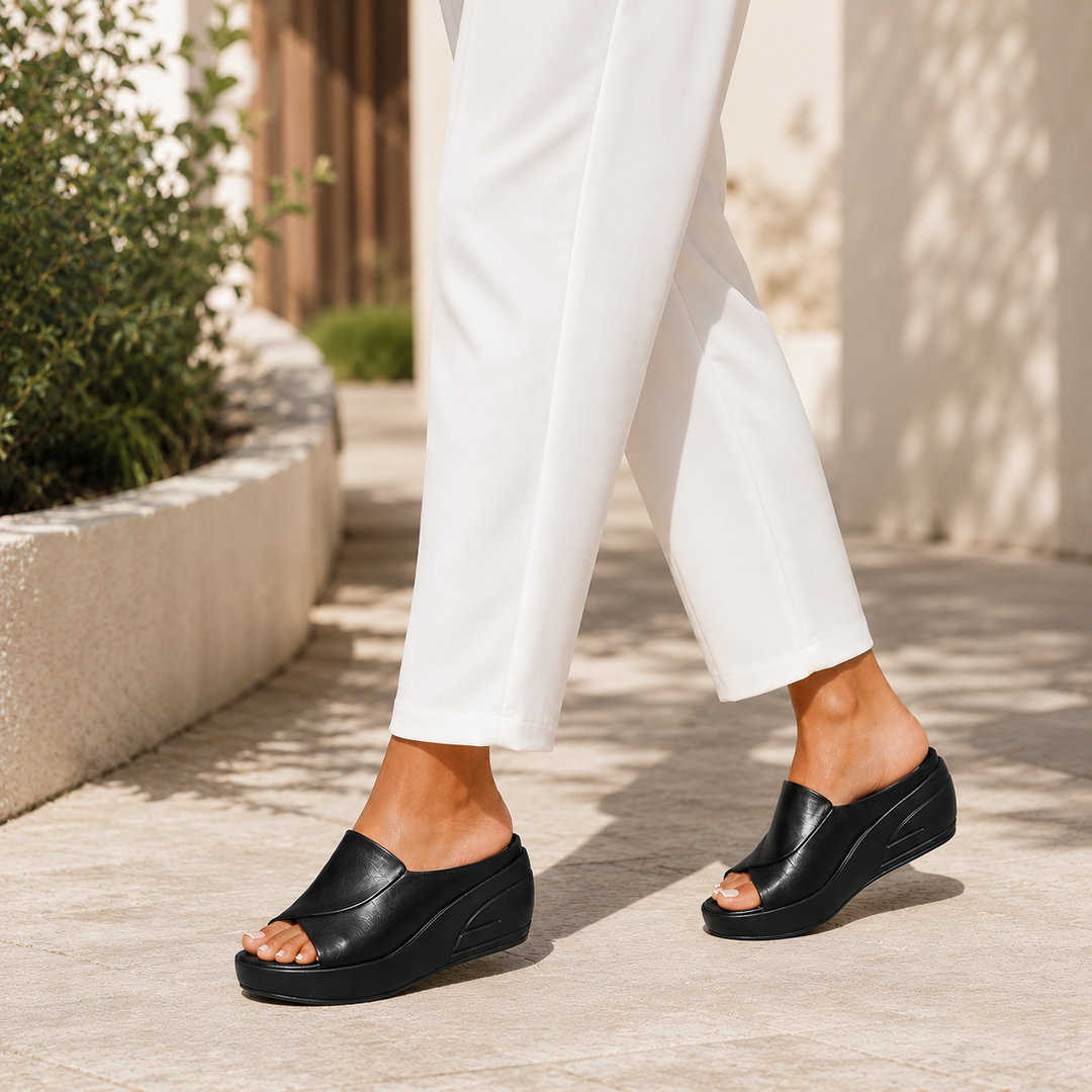 Mariette Slip-on Wedge Sandals