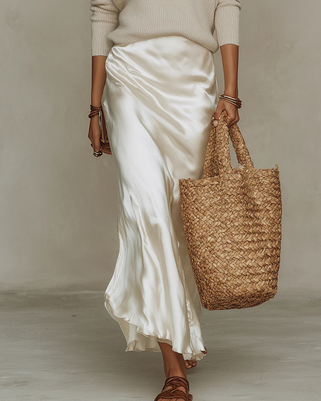 Solène Tummy Covering Dress & Knit Set