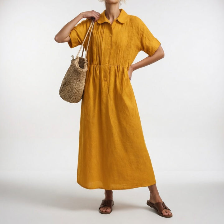 Lysandra™ — Summer Flowy Shirt Dress
