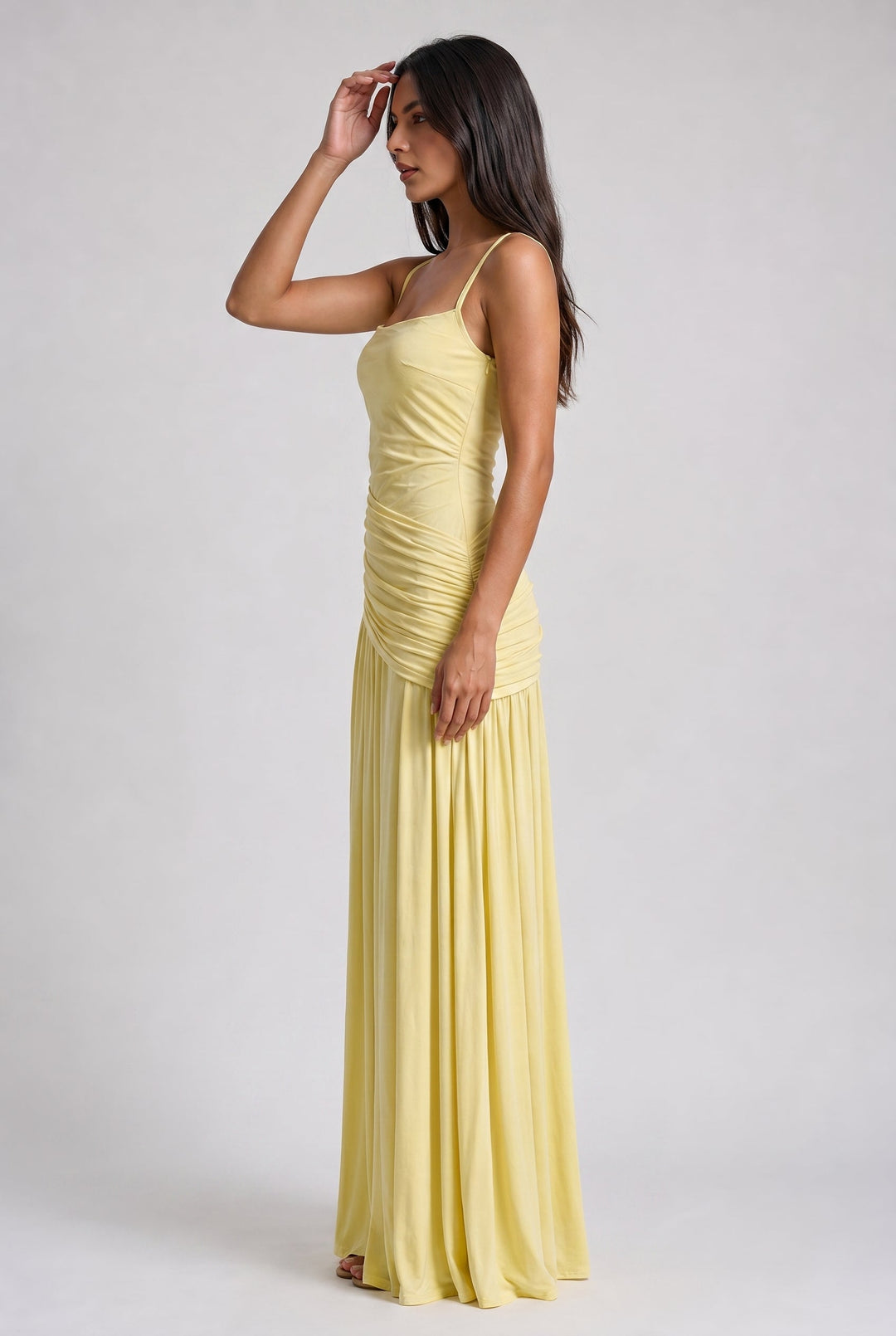 Luna - Draped Skirt Formal Dress