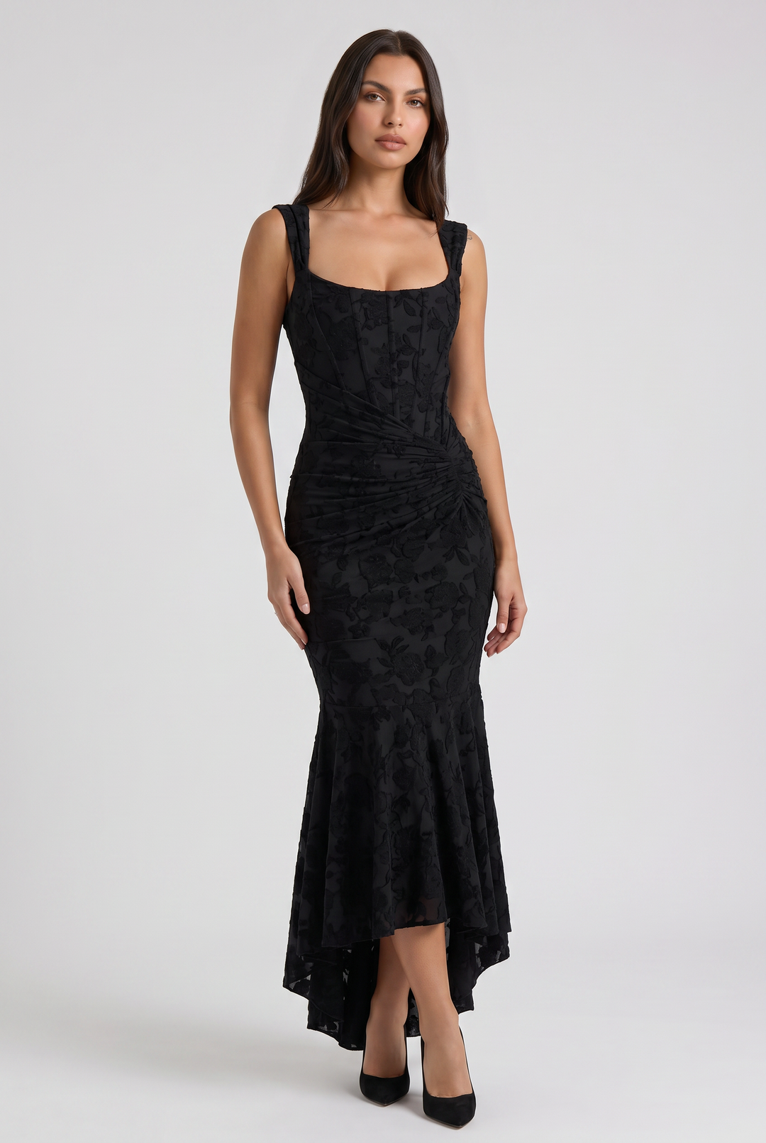 Alice - Romantic Floral Midi Dress