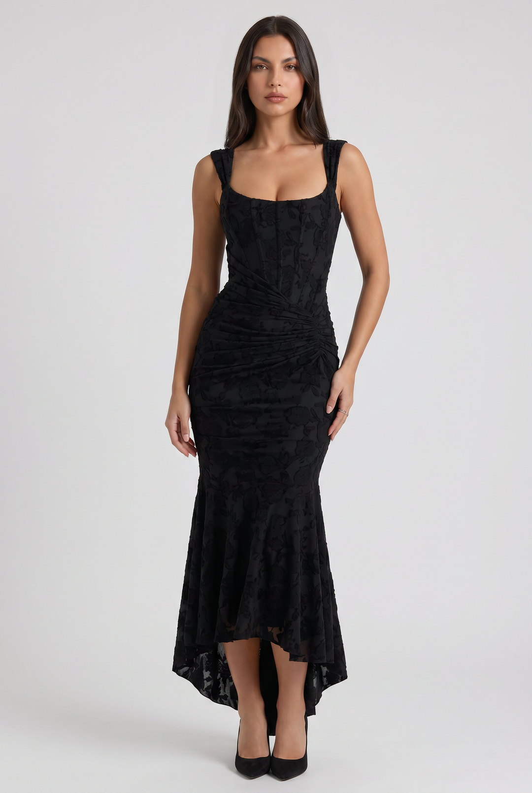 Alice - Romantic Floral Midi Dress