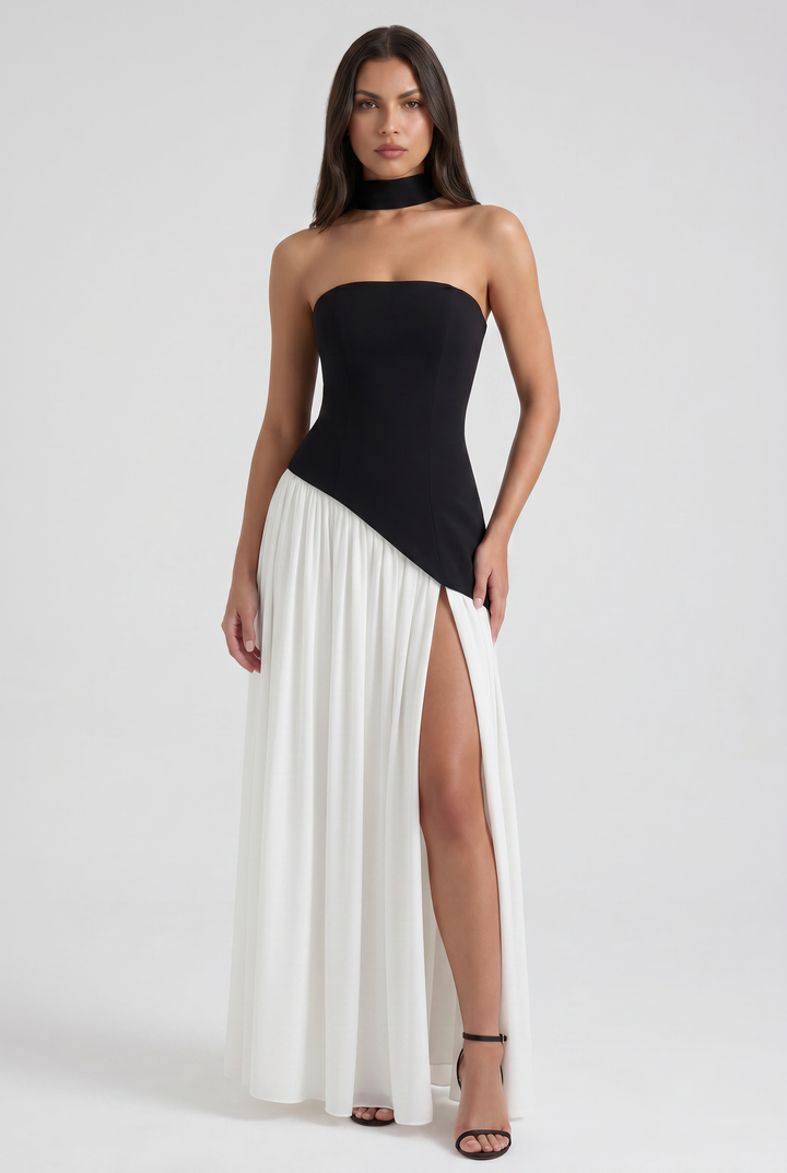 Sofia - Open Back Maxi Dress