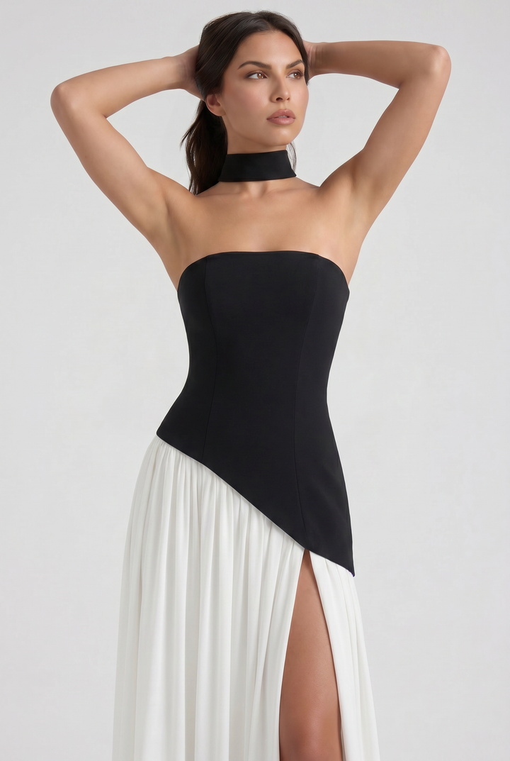 Sofia - Open Back Maxi Dress