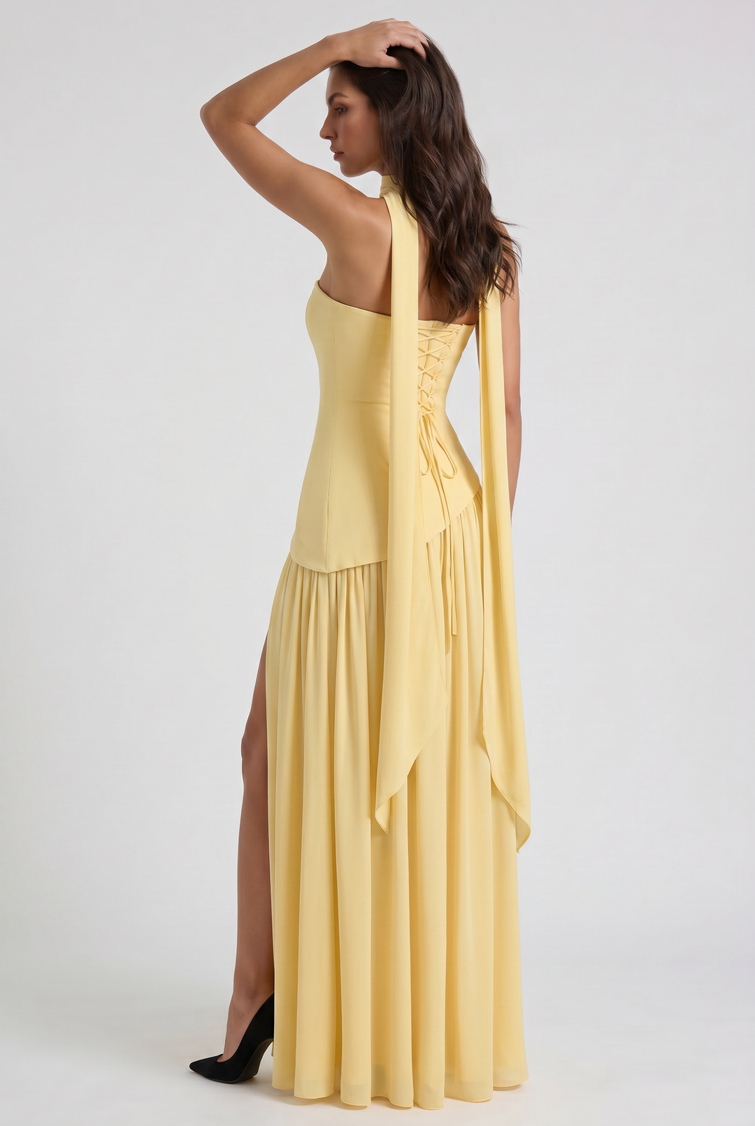 Sofia - Open Back Maxi Dress