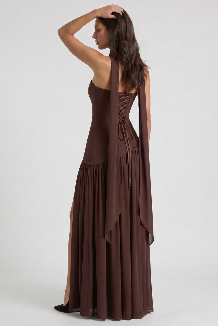 Sofia - Open Back Maxi Dress