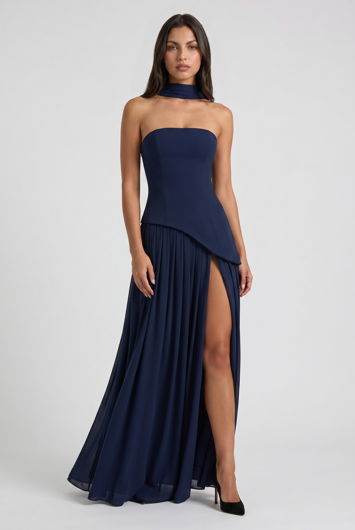 Sofia - Open Back Maxi Dress