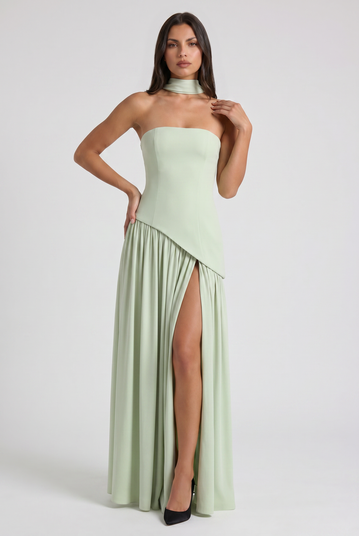 Sofia - Open Back Maxi Dress