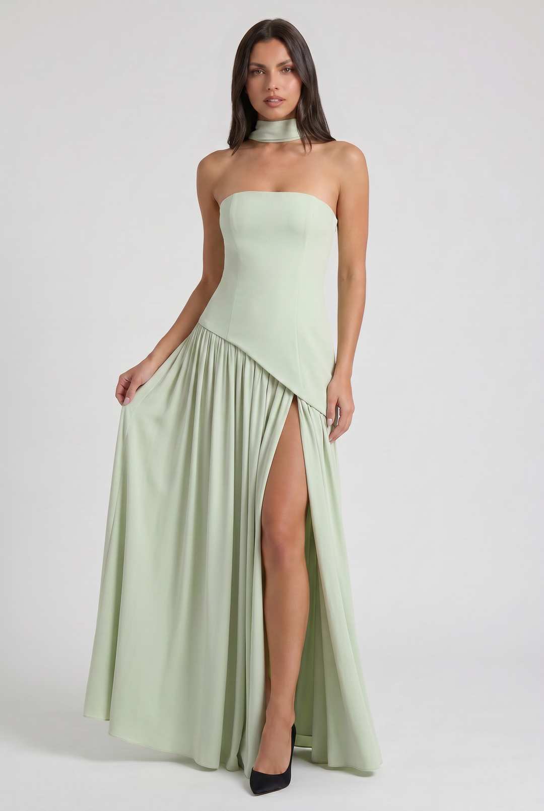 Sofia - Open Back Maxi Dress