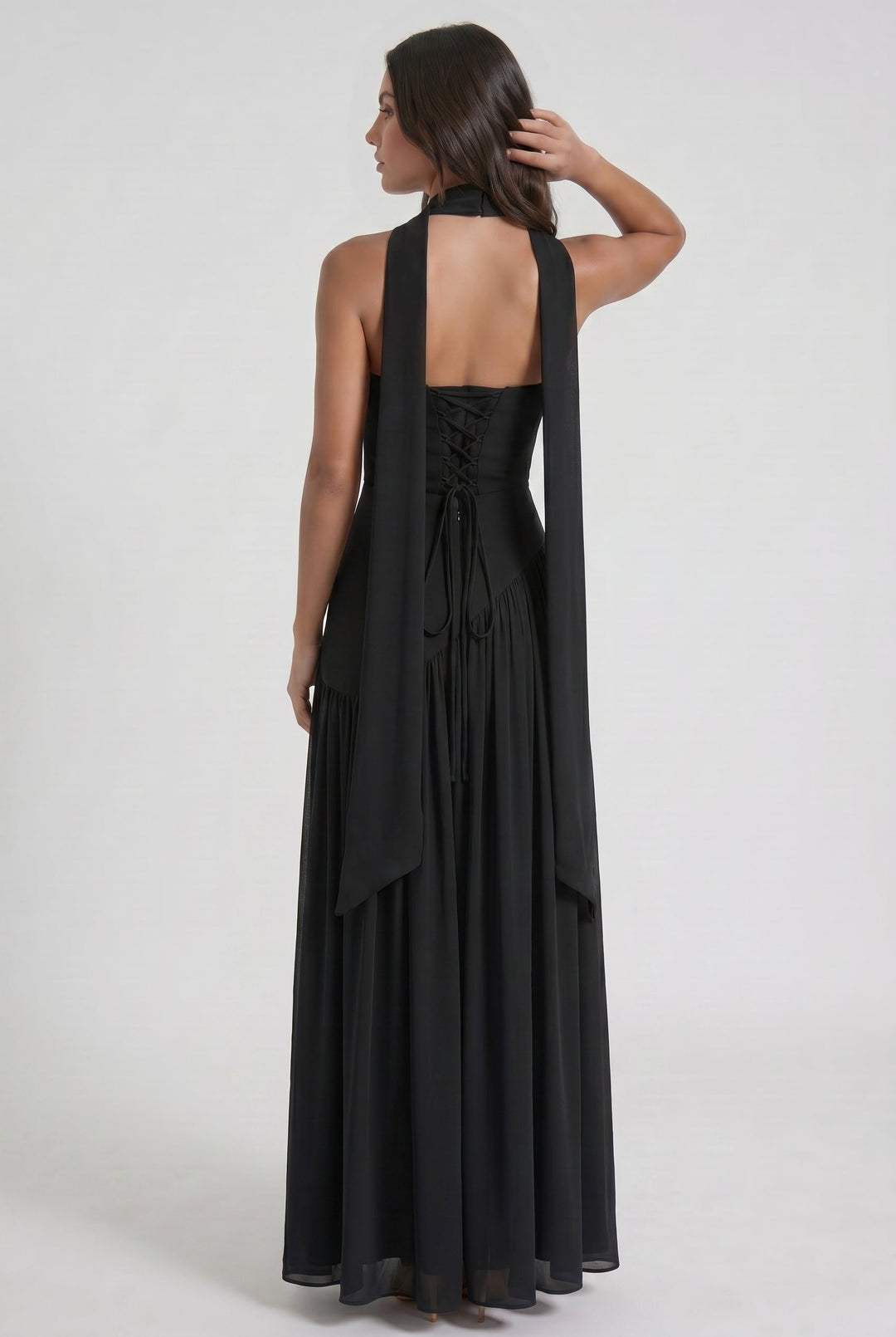 Sofia - Open Back Maxi Dress