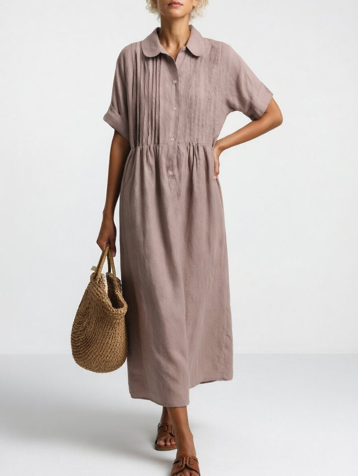 Lysandra™ — Summer Flowy Shirt Dress