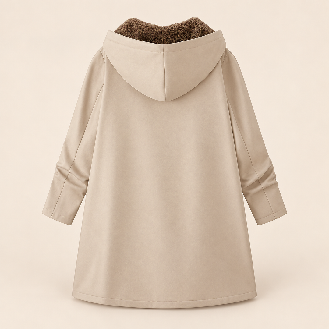 The Evelyn – Sherpa-Lined Hooded Coat