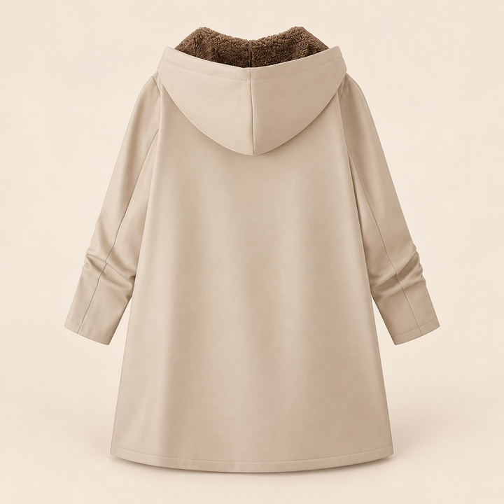 The Evelyn – Sherpa-Lined Hooded Coat