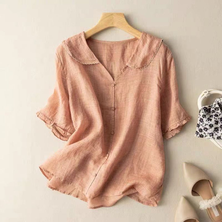 LESLEY LINEN BLOUSE