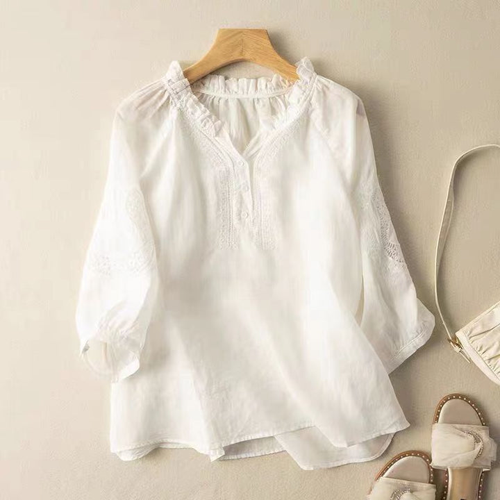Talia Linen Blouse