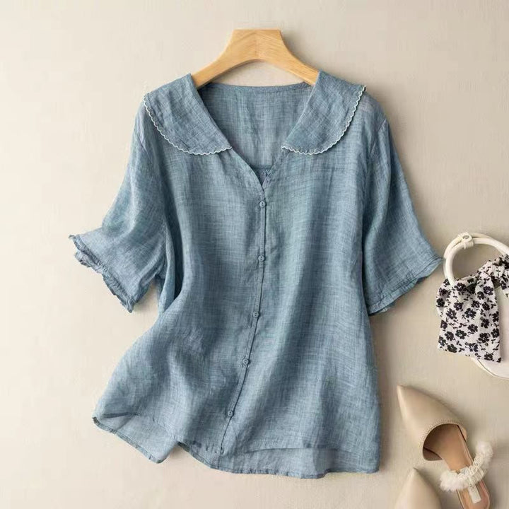 LESLEY LINEN BLOUSE