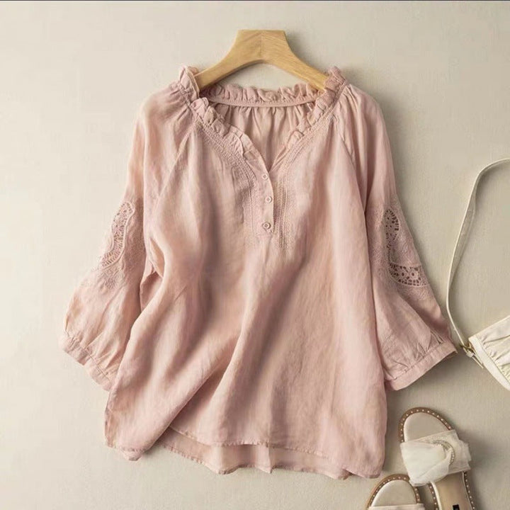 Talia Linen Blouse