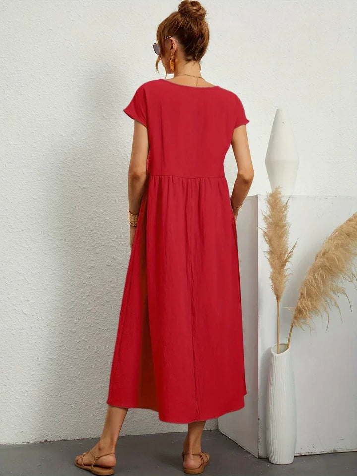 Gabrielle™ — Timeless Elegance Flowing Midi Dress