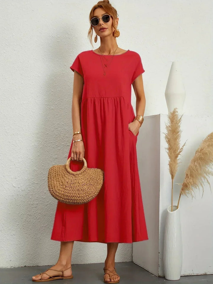 Gabrielle™ — Timeless Elegance Flowing Midi Dress