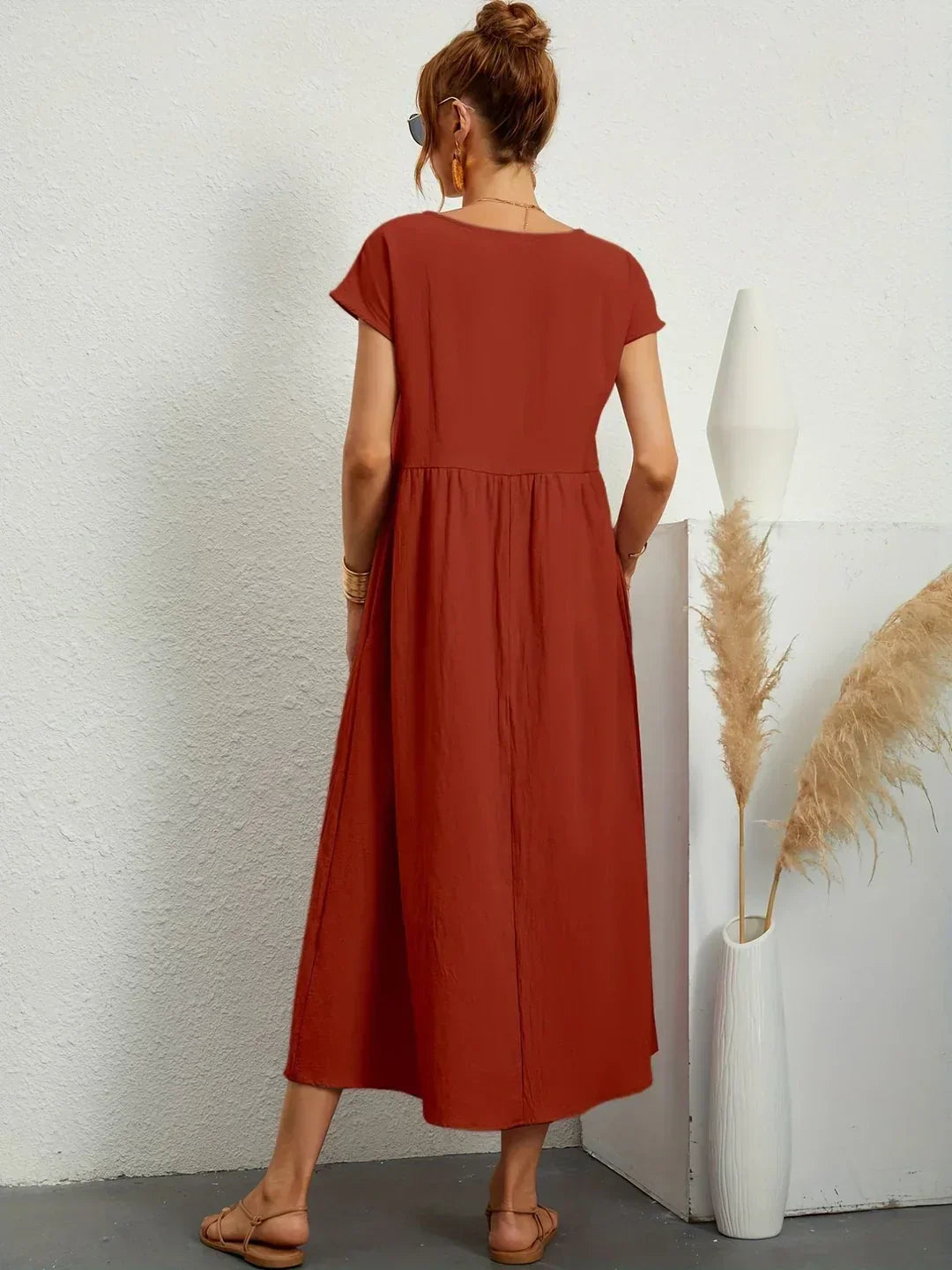 Gabrielle™ — Timeless Elegance Flowing Midi Dress