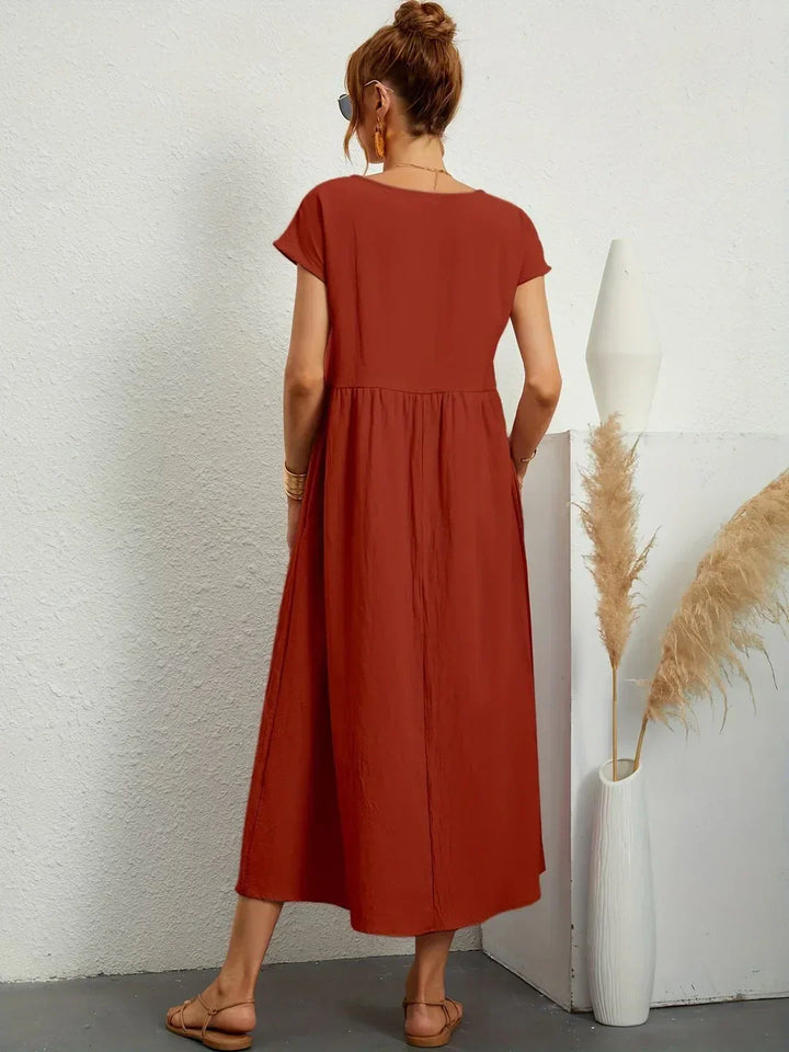 Gabrielle™ — Timeless Elegance Flowing Midi Dress