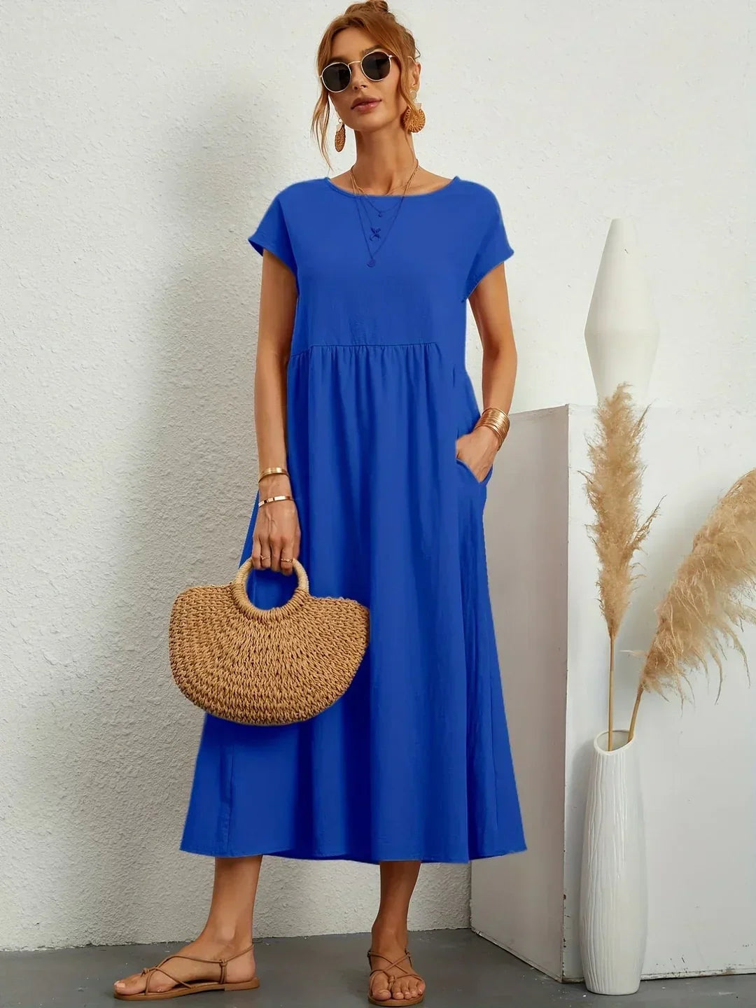 Gabrielle™ — Timeless Elegance Flowing Midi Dress