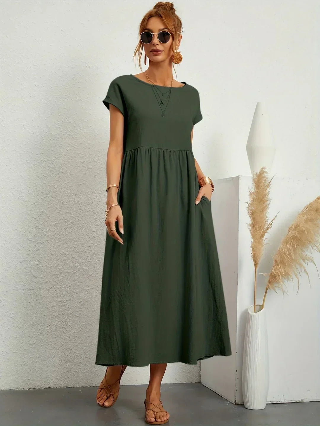 Gabrielle™ — Timeless Elegance Flowing Midi Dress