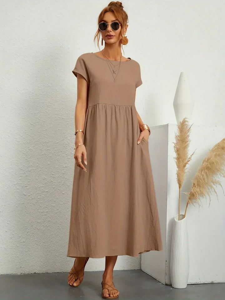Gabrielle™ — Timeless Elegance Flowing Midi Dress