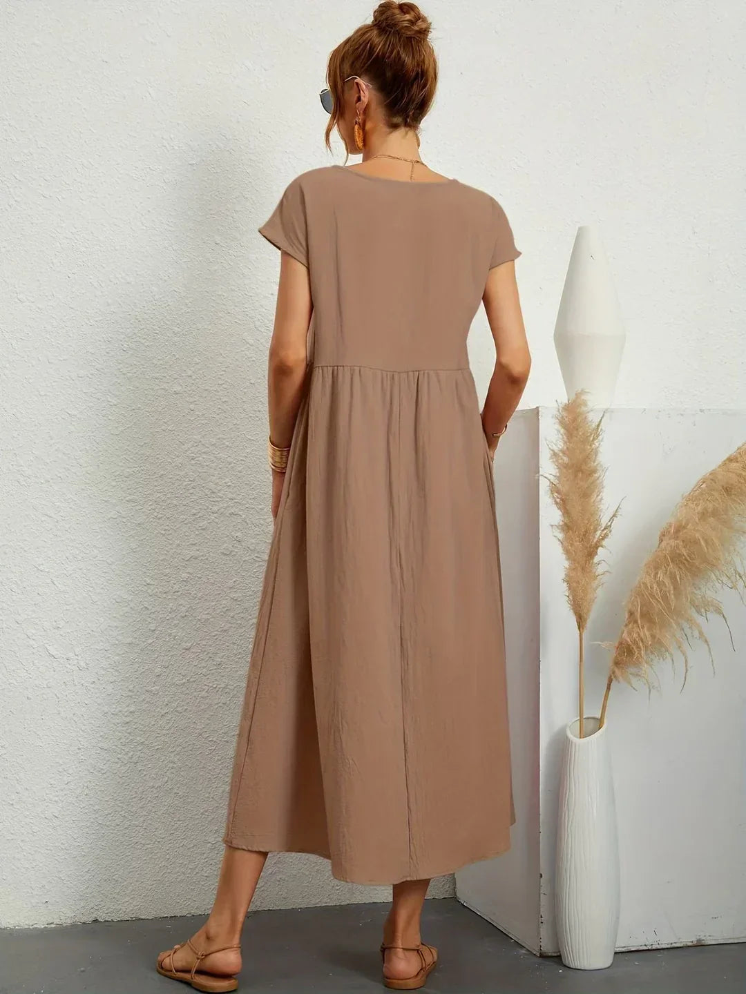 Gabrielle™ — Timeless Elegance Flowing Midi Dress