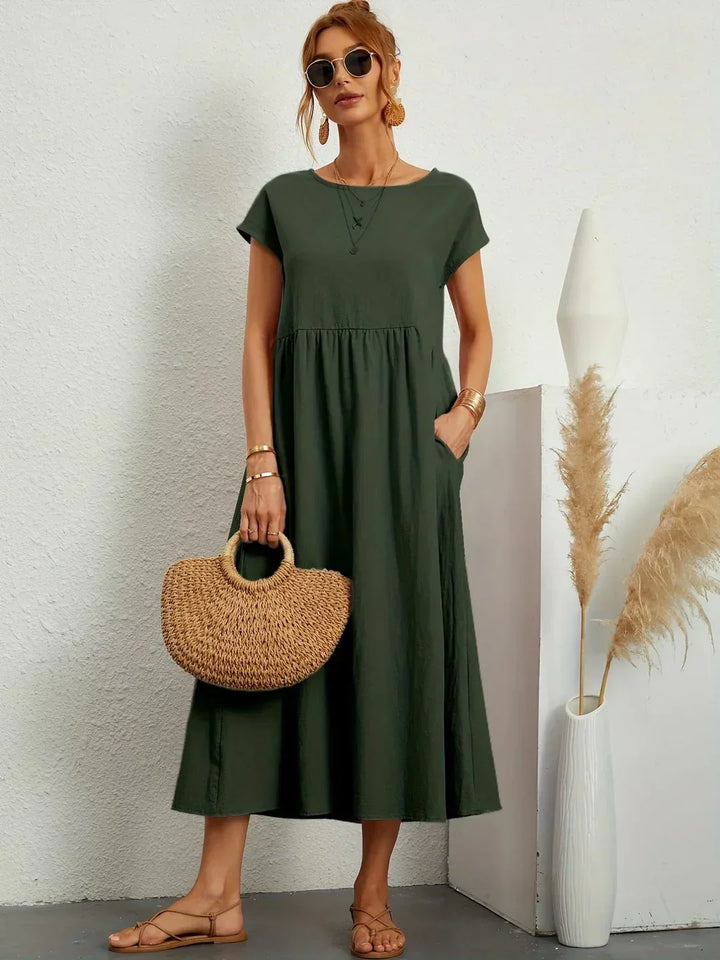 Gabrielle™ — Timeless Elegance Flowing Midi Dress