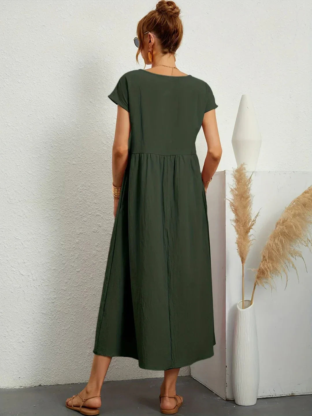 Gabrielle™ — Timeless Elegance Flowing Midi Dress