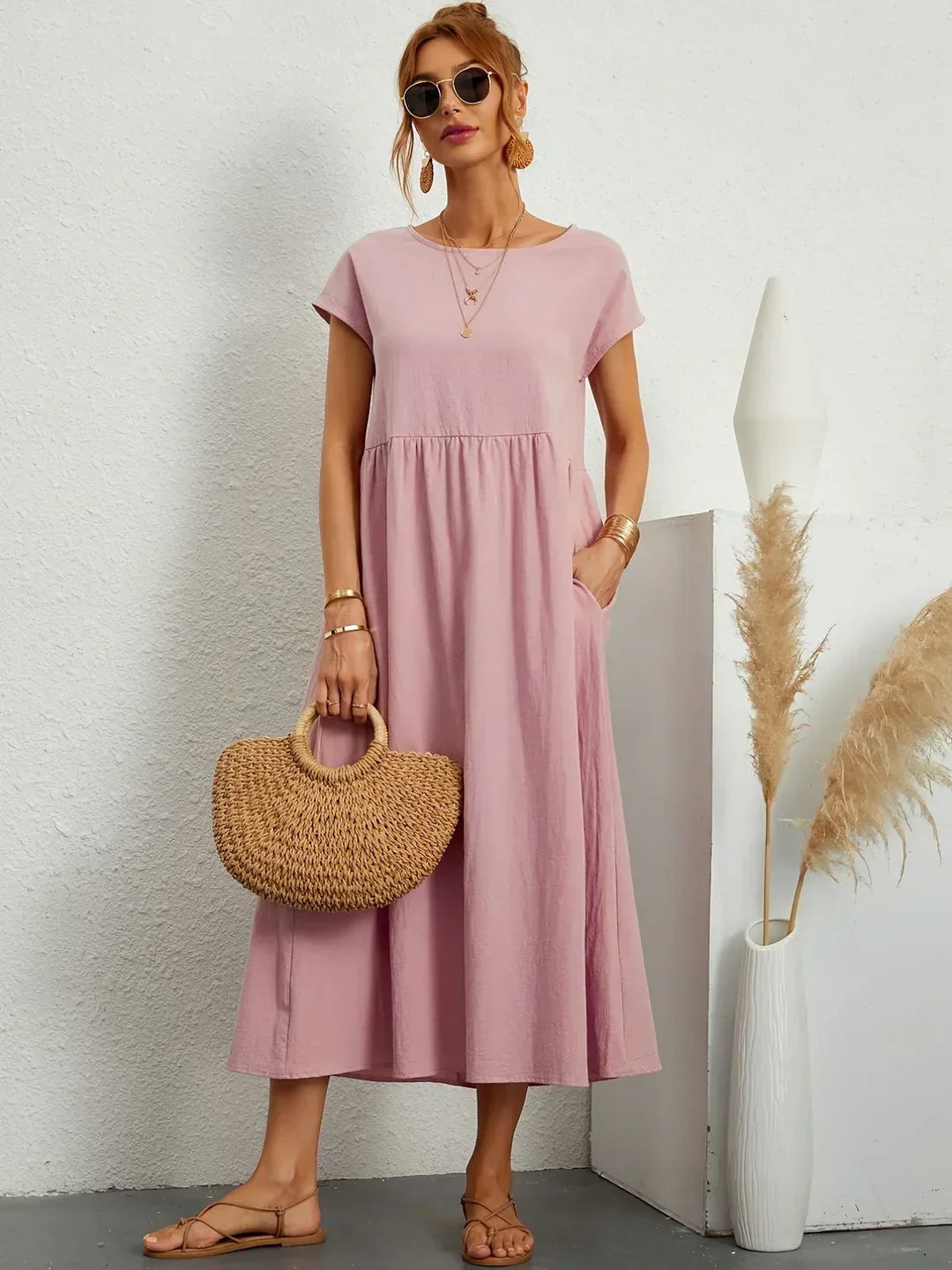 Gabrielle™ — Timeless Elegance Flowing Midi Dress