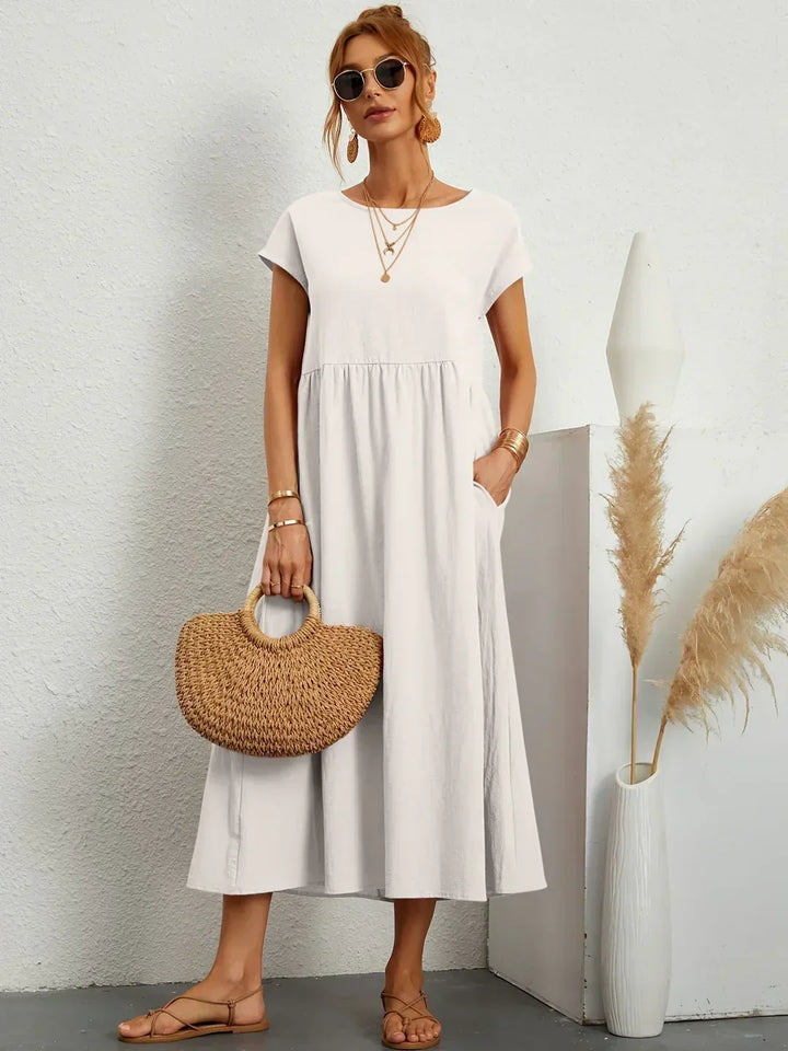 Gabrielle™ — Timeless Elegance Flowing Midi Dress