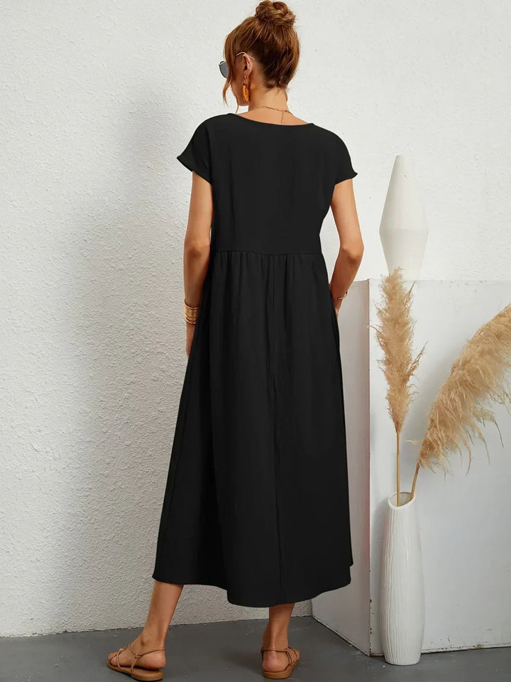 Gabrielle™ — Timeless Elegance Flowing Midi Dress