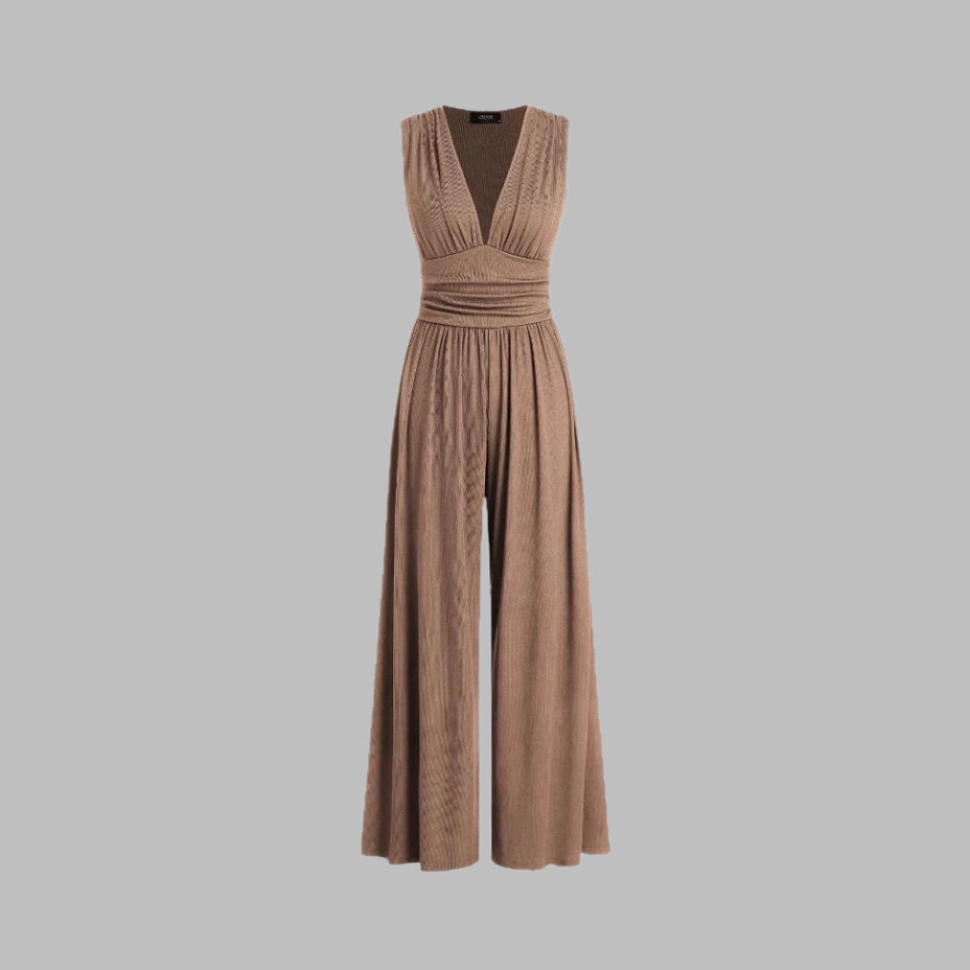 MARLOWE™ – Elegant Ruched Casual Jumpsuit