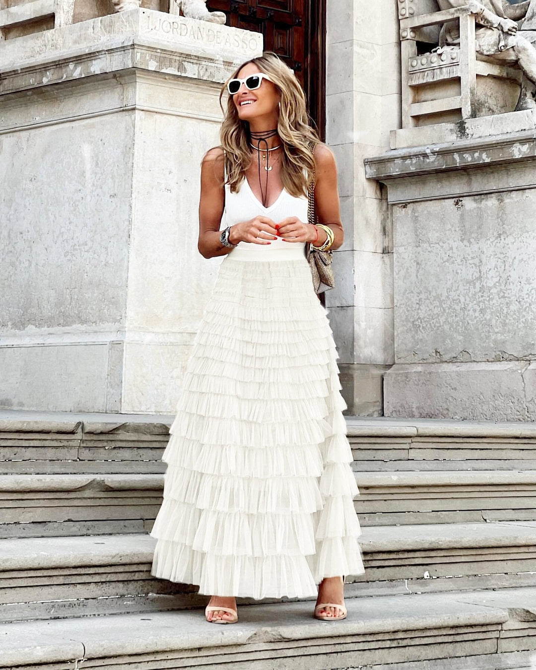 JOAN™ - Elegant Maxi Layered Cake Skirt