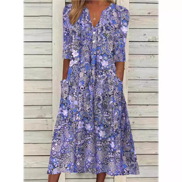 TERESA | ELEGANT TUMMY-COVERAGE SUMMER DRESS