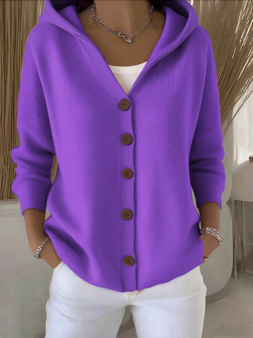 Rocío | Hooded Knit Jacket