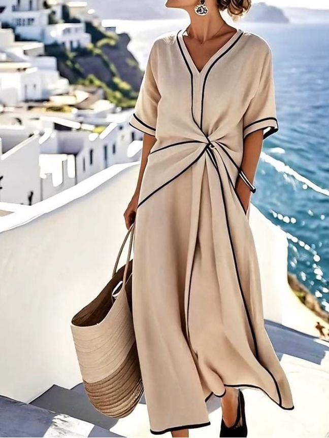 Moria™ – Elegant dress with a flattering waist and festive chic