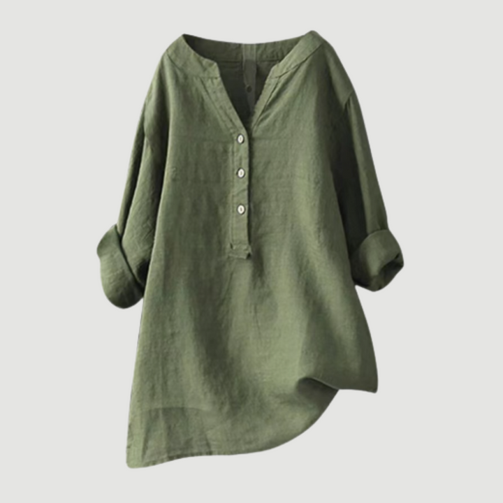Cornwall | Tummy-Concealing Button-Down Shirt