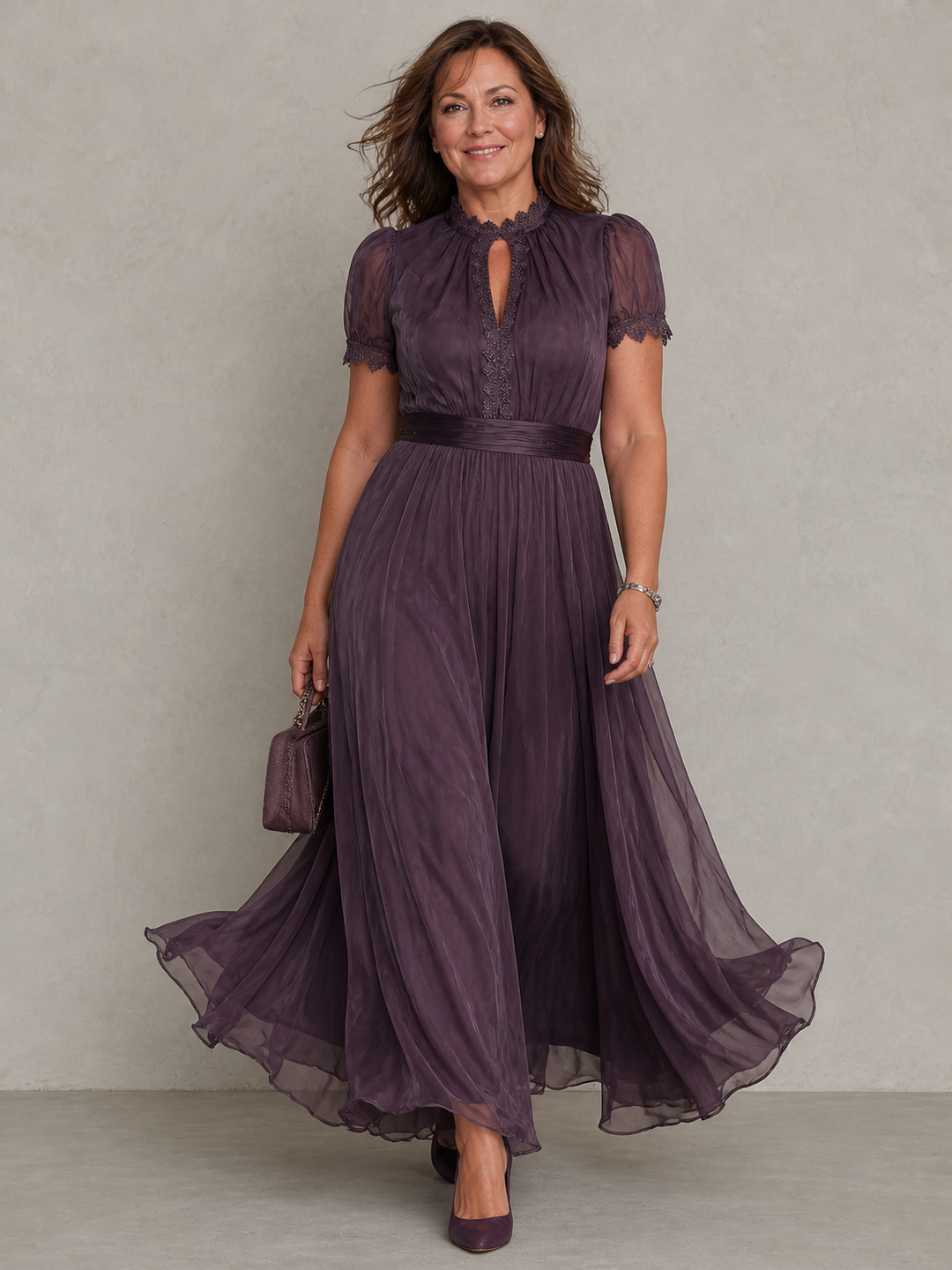 Petra | Lace Detail Maxi Dress