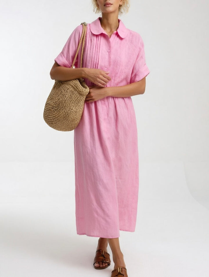 Lysandra™ — Summer Flowy Shirt Dress