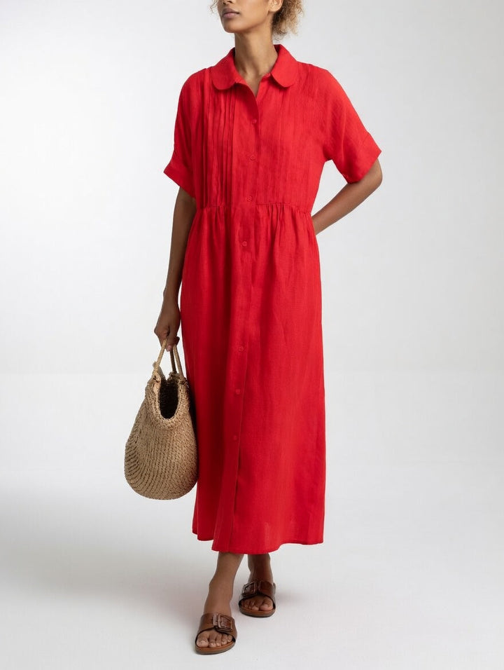 Lysandra™ — Summer Flowy Shirt Dress